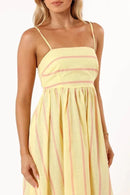 Spring And Summer Striped Vest Backless Large Swing New Dress For Women, Collarless And Sleeveless Oversized Swing Dress
