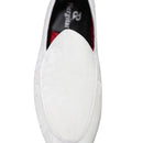 Piergitar 2022 New Black And White Color Three-Dimensional Thread Flower Silk Men's Loafers Handmade Moccasin For Party/Wedding