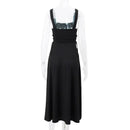 Women's Sleeveless Square Neck Back Lace Dress