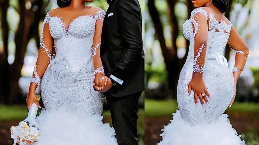 Customized Luxury Mermaid Wedding Dress