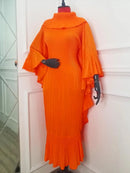 Ruffle Sleeves Loose Dress