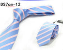 New 7CM Mens Ties Striped Necktie Formal Classic Business Neck Ties Jacquard Woven Necktie For Men Groom Wedding Party Neckwear