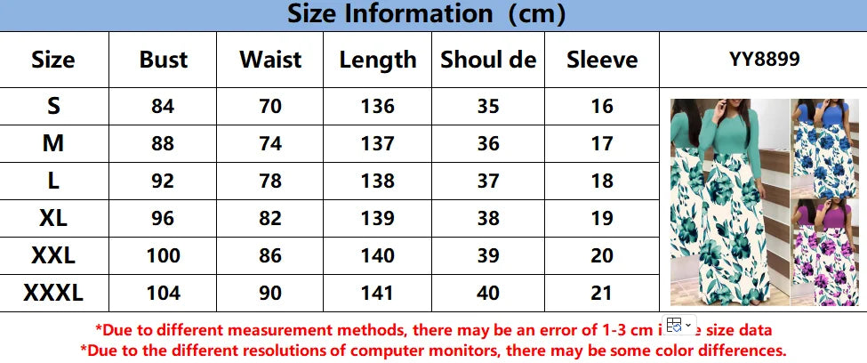 2023 European and American style floral print color matching long sleeved dress, long women's large swing skirt