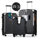 5pcs Black Luggage Set