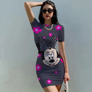 Disney Cartoon Print Minnie Mouse Dress