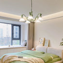 Green Pastoral Style Flower Pendel Chandelier