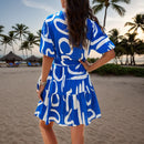 Floral Collared Button Shirt Dress