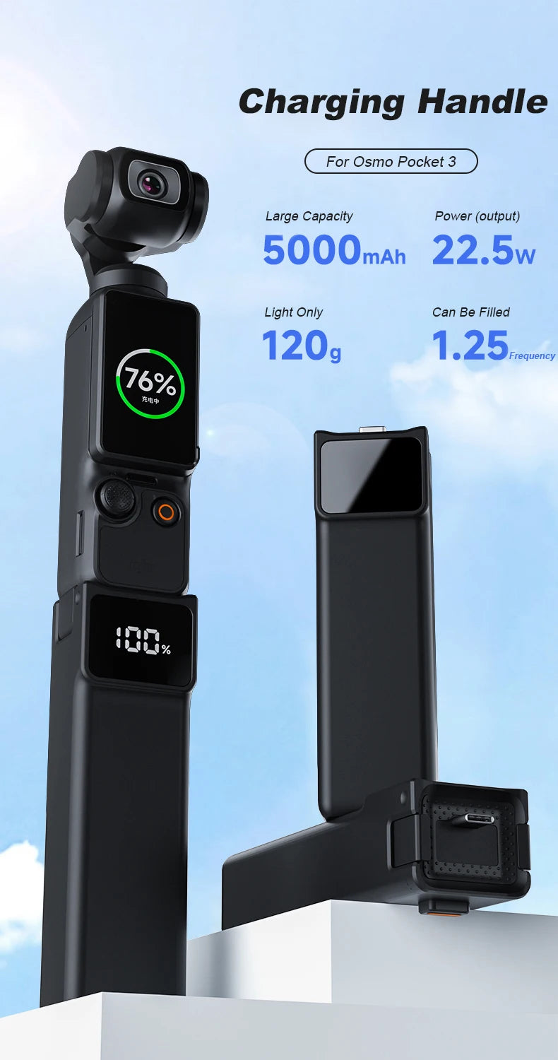 Charging Handle for DJI Osmo Pocket 3