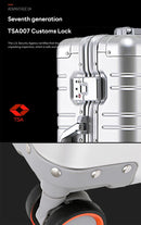 All-aluminum-magnesium alloy trolley suitcase
