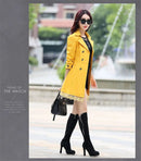 2025Spring Autumn New Windbreaker Coat Women Fashion Slim Mid Long Lace Trench Coat Female Casual Double-breasted Outerwear Tops