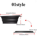 Portable Foldable Silicone Ice Basin With Built-in Ice Tray