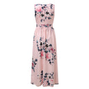 Women's V-Neck Print Maxi Dresses