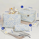1pcs Quilted Cotton Makeup Bag