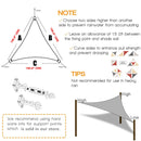 Waterproof Triangle Sun Shade Sail Canopy