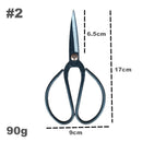 Classical style iron forging flange scissors