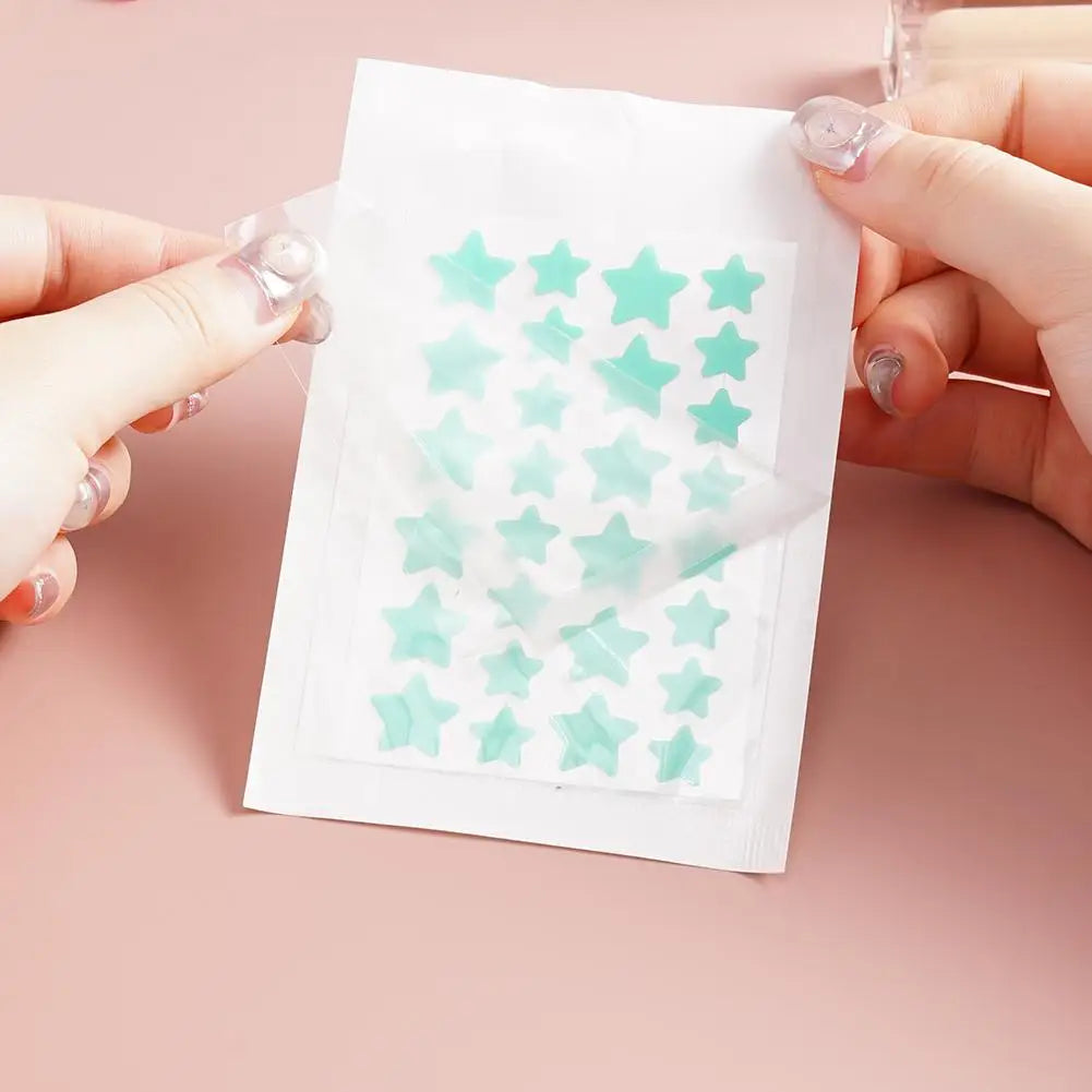 28Pcs Colorful Cute Star Shaped Acne Treatment Sticker