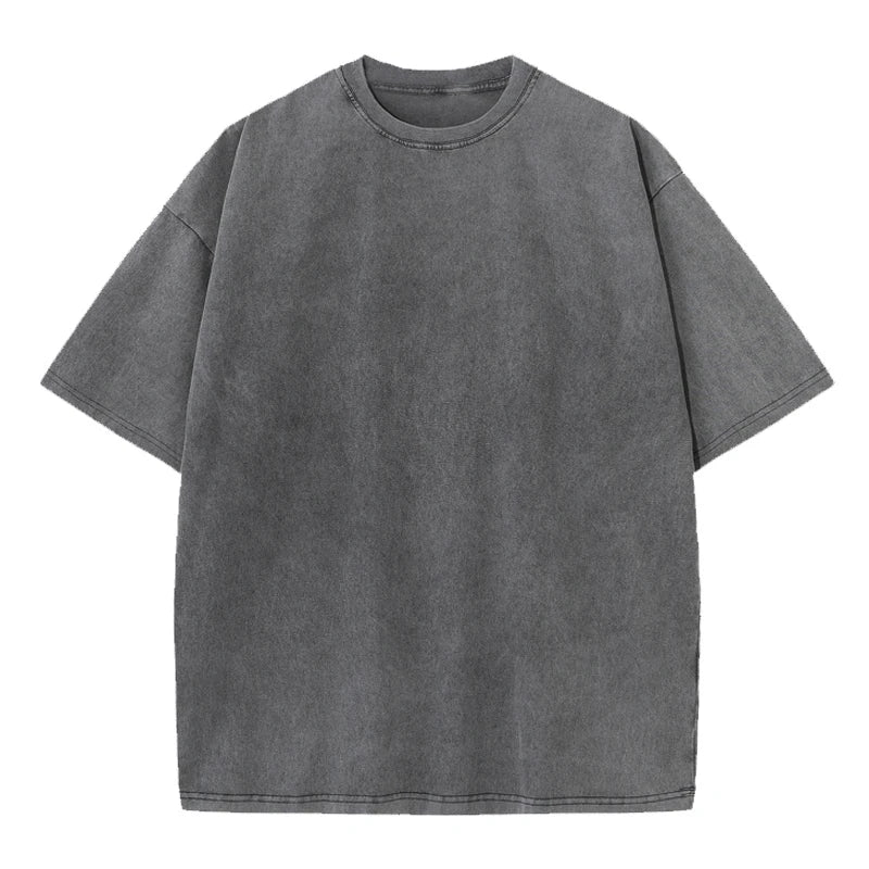 Men Cotton Loose Crew Neck Oversized T-shirt