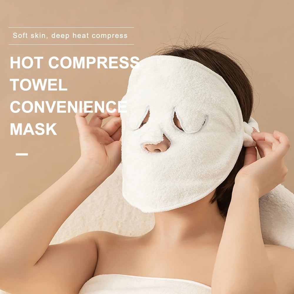 1Pcs Cotton Hot Compress Face Towel