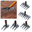 Heavy-Duty Steel Garden Hand Weeding Rake