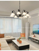 Green Pastoral Style Flower Pendel Chandelier