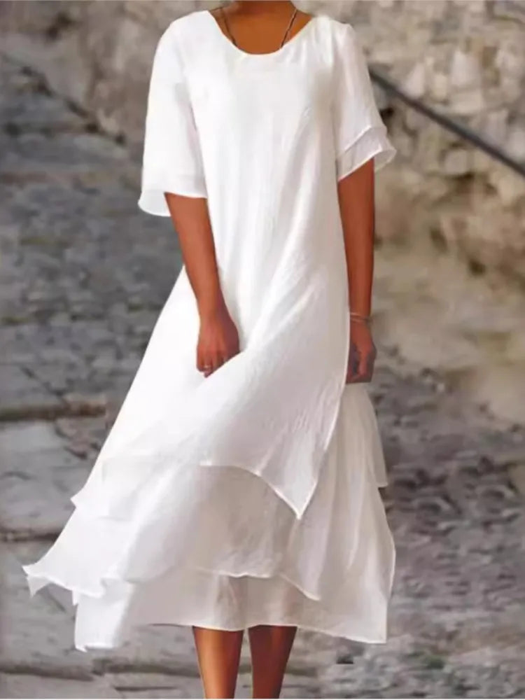Women's Spring Long Irregular Dress