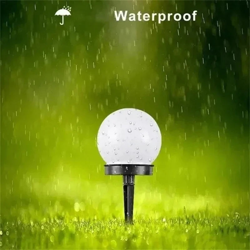 Outdoor Solar Powered LED Bulb Lamp