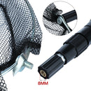 Fishing Net Aluminum Alloy Telescopic Rubber Handle