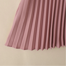 Summer Dress Women V-neck Short Sleeve Solid Pleated