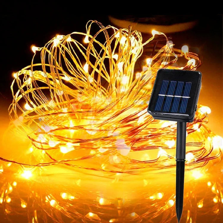 1 Set of Waterproof Outdoor Solar Light Strings