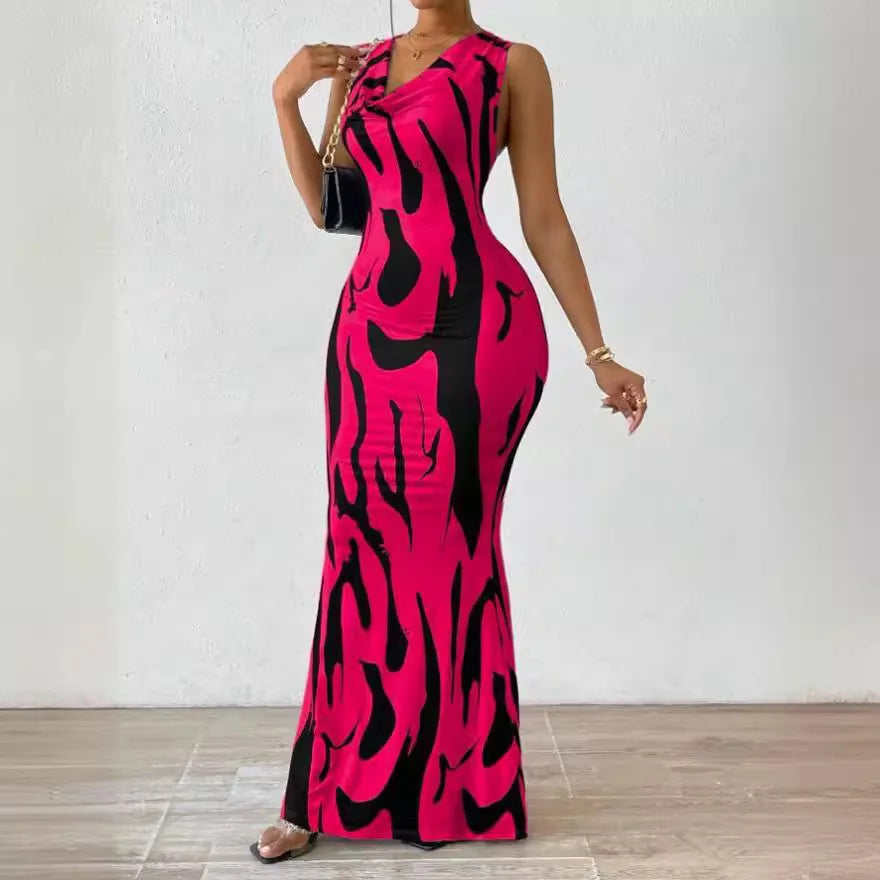 Women Long Sleeveless Midi Dress