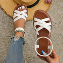 Women's Flat Bottom Roman Strap Sandals