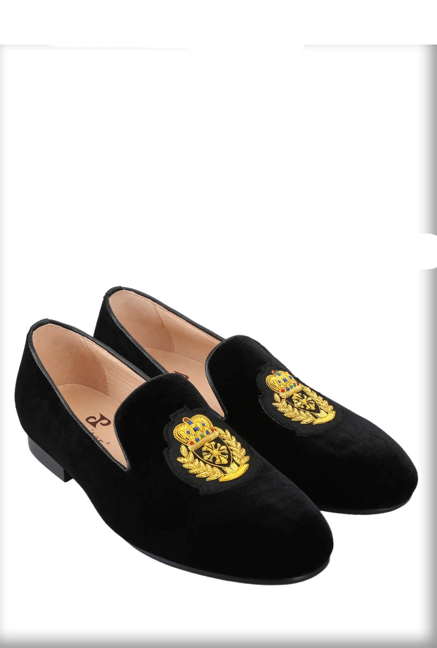 Summer New Model Imported From India British Royal Style Patch Embroidery Men Velvet Shoes Handmade Slip-On Loafers