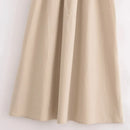Khaki Elegant Long dresses 2025 Women's spring Sleeveless black dresses
