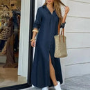 Women's Long Denim Blouse Dress
