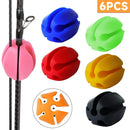 6pcs Silicone Fishing Rod Holder Ball