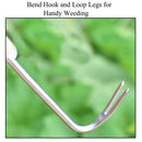 1pc Stainless Steel Wood Handle Garden Weeder