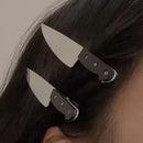 2pcs Knife Hair Clips