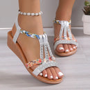 Summer Bohemia Rhinestones Casual Platform Sandals