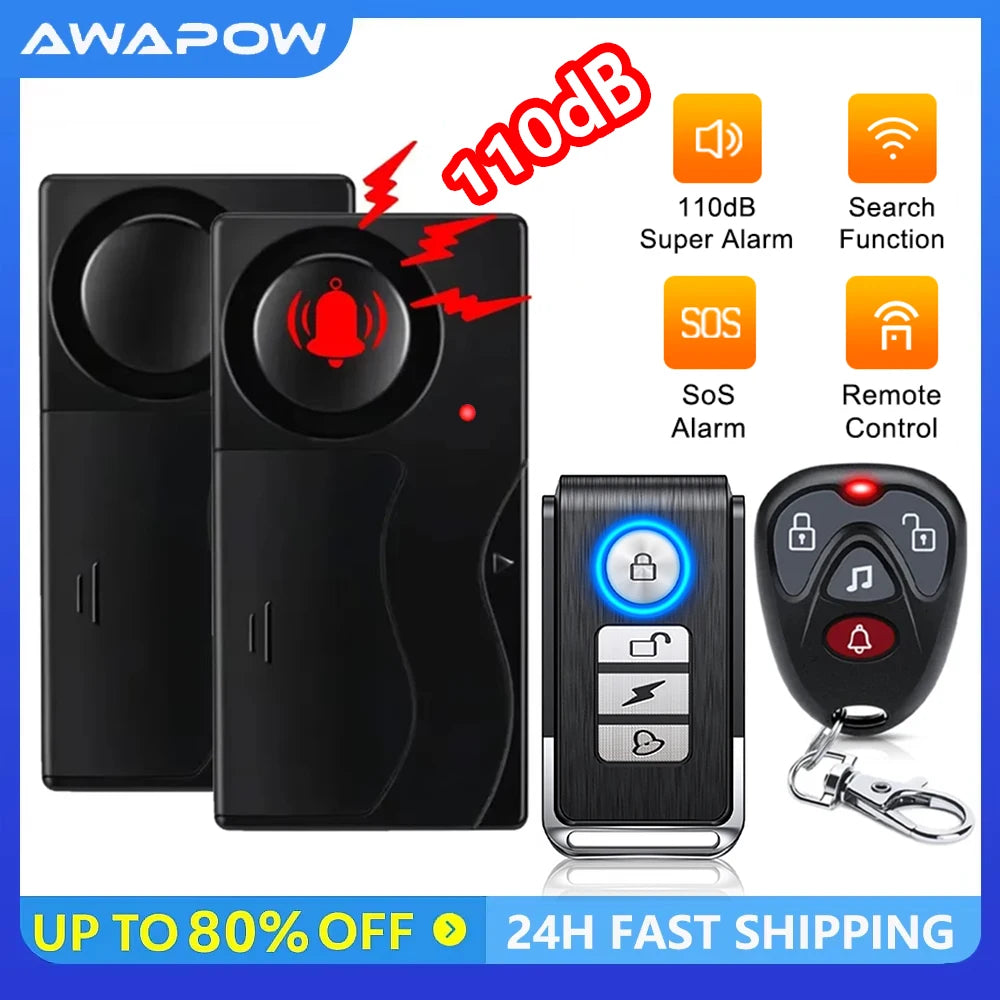 Wireless Vibration Bike Alarm