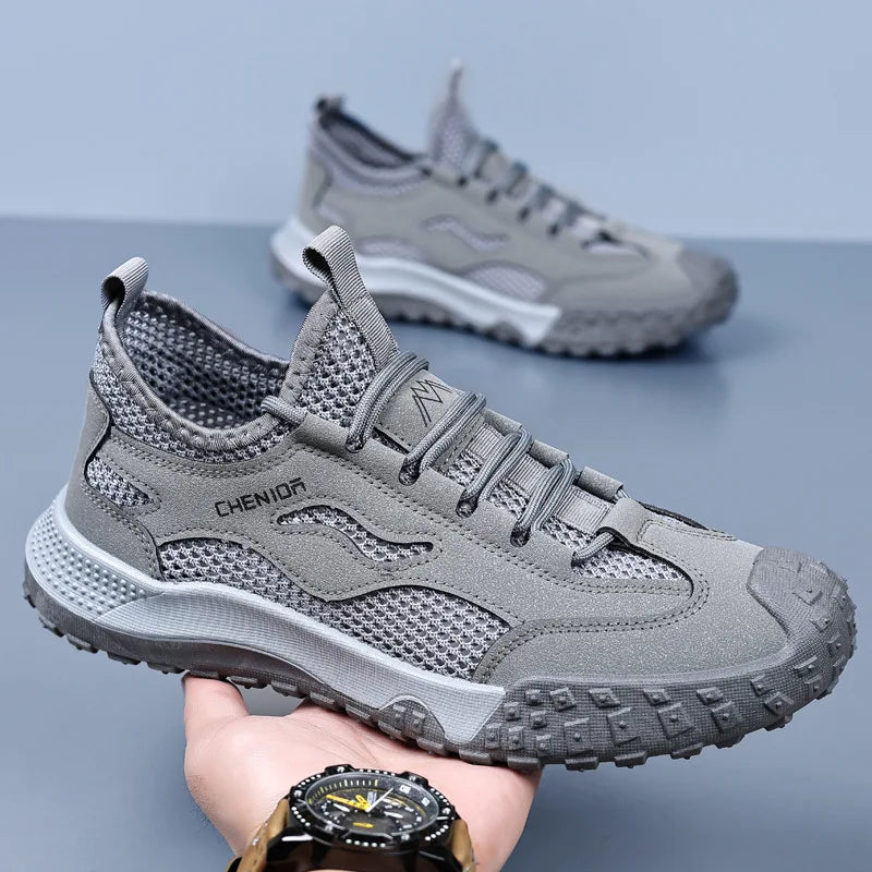 Breathable Hollow Out Mesh Hiking Shoes