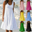 Sleeveless Ruffles Loose Sundresses