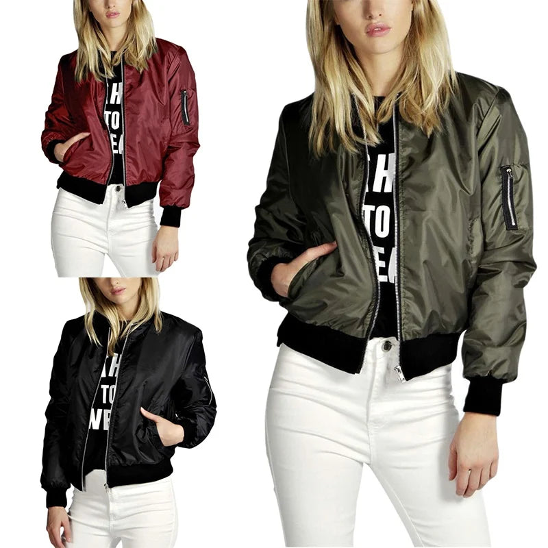 Autumn Casual O-neck Jacket