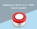 Tuya Smart WIFI Wireless Security Alarm System Alarm Kit Home Burglar Motion Door Sensor Compatible Google Home Alexa