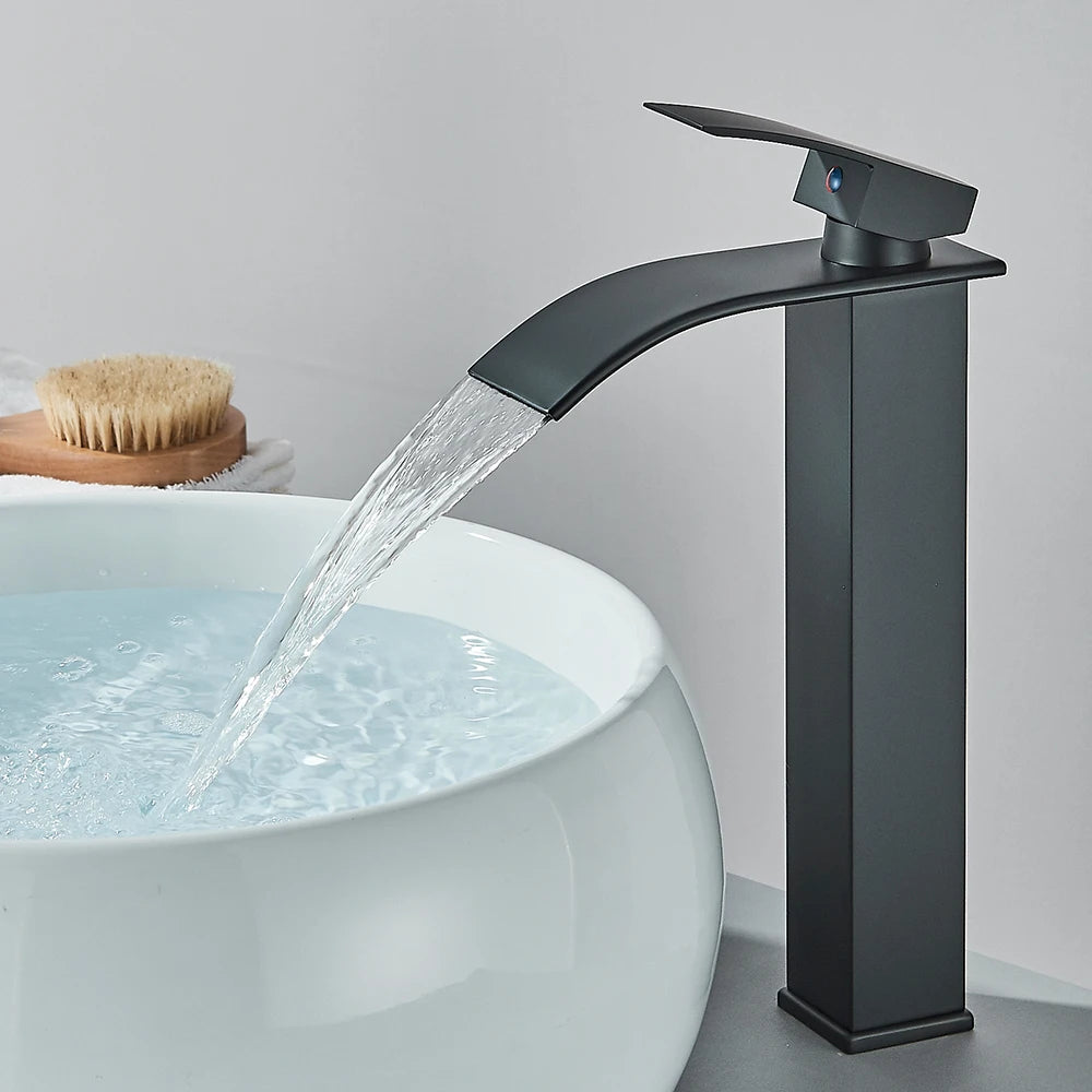 New Waterfall Basin Faucet Single Handle Mixer