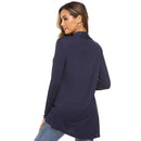 Women's Knitted Cardigan for Spring and Summer Versatile Large Size Cardigan Medium to Long Length Long Sleeve Outcoat