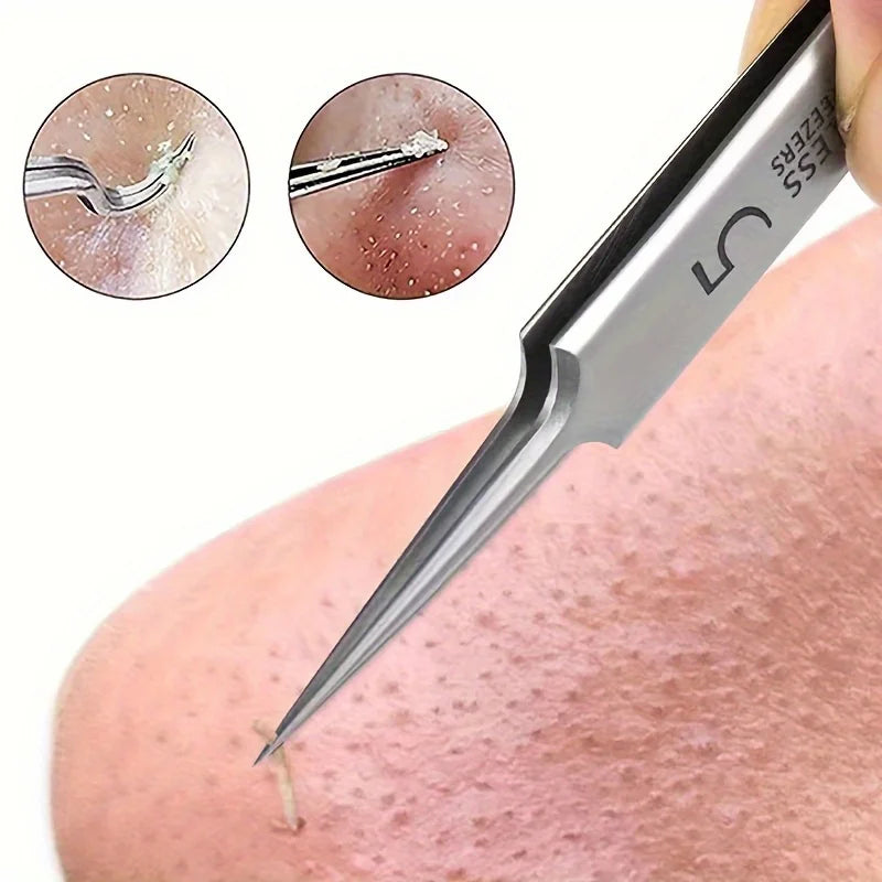 Ultra-Fine Acne Blackhead Clip Tweezers