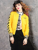Yellow Winter coat for women short jackets for women Women's Long Sleeve coat Woman clothing Women's top