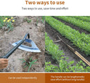 All-Steel Hardened Hollow Hoe Handheld Weeding Rake