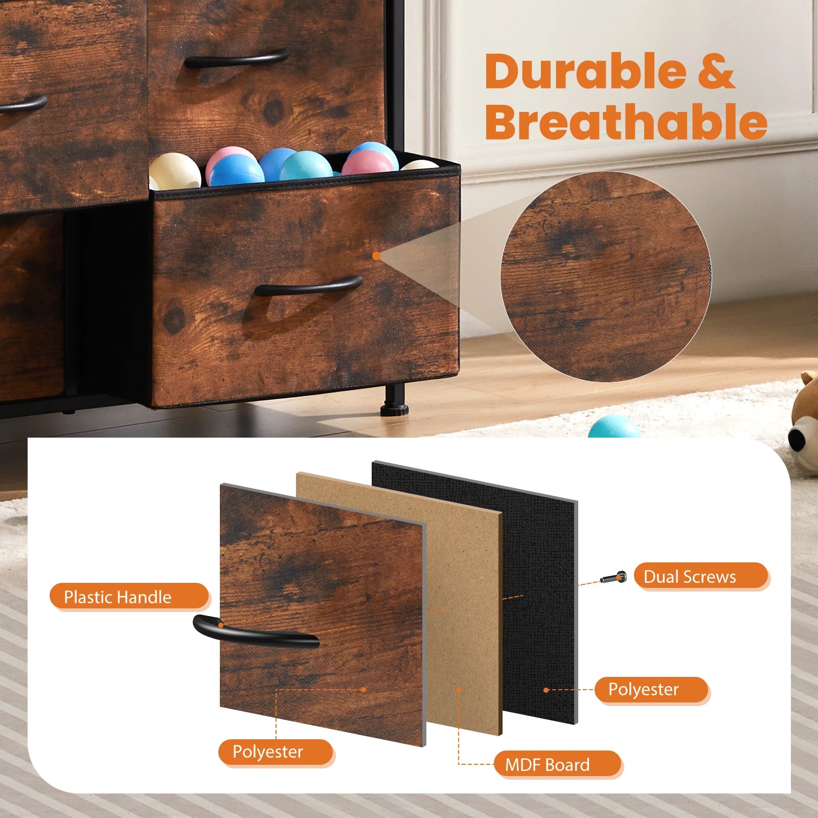 Kids Clothes Wood Cabinet Furniture