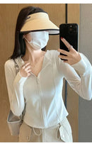 Sports Coat Hoodies Women Sweatshirt Sun Protective Clothing UV Protective Clothing Is Cool and Breathable JackeWomen Jacket